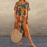 Elizabeth - Elegant Dress with Floral Pattern