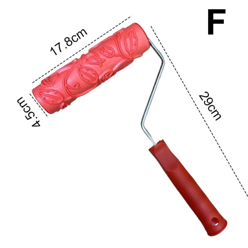 Verfroller met Reliëfpatroon | Decoratieve Muurroller | Rubberen Structuur | 17,8 cm