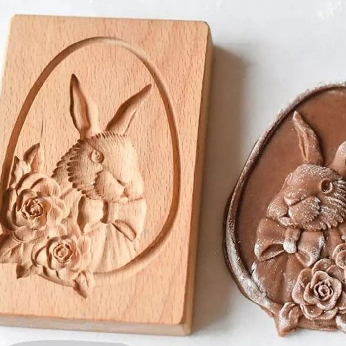 Houten Koekjesvorm | Uitsteker & Stempel | Beukenhout | Diverse Dierenmotieven