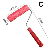 Verfroller met Reliëfpatroon | Decoratieve Muurroller | Rubberen Structuur | 17,8 cm