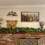 Houten Wanddecoratie Boslandschap | 7 Laags 3D Laser Cut Kunstwerk | Met Vos & Schaduweffect