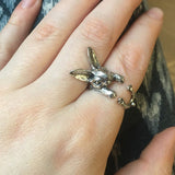 Dames Ring | Vintage Kat Design | Trendy Dieren Sieraad