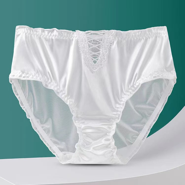 SatijnLuxe™ Naadloze Kant Onderbroeken