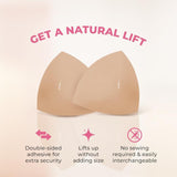 Dames Push-Up BH Pads | Onzichtbare Lift Inlegstukken | Zelfklevend & Herbruikbaar