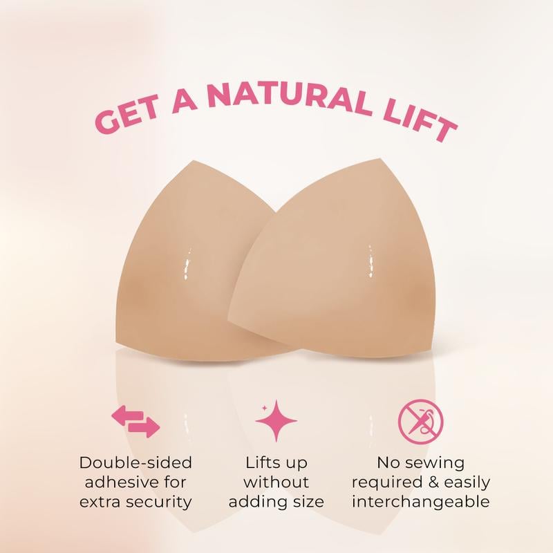 Dames Push-Up BH Pads | Onzichtbare Lift Inlegstukken | Zelfklevend & Herbruikbaar