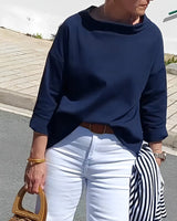 Beatrice™ Brede Rolkraag Blouse