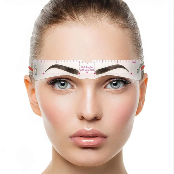 Wenkbrauw Sjabloon Kit | 12-delig Brow-Mapping Systeem | Perfecte Symmetrie