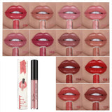 ChromaLuxe™ 12 Kleuren Crème-Textuur Lippenstift voor Luxe Lippen