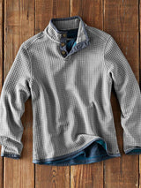 Heren Casual Overhemd | Losse Pasvorm | Opstaande Kraag | Lange Mouw