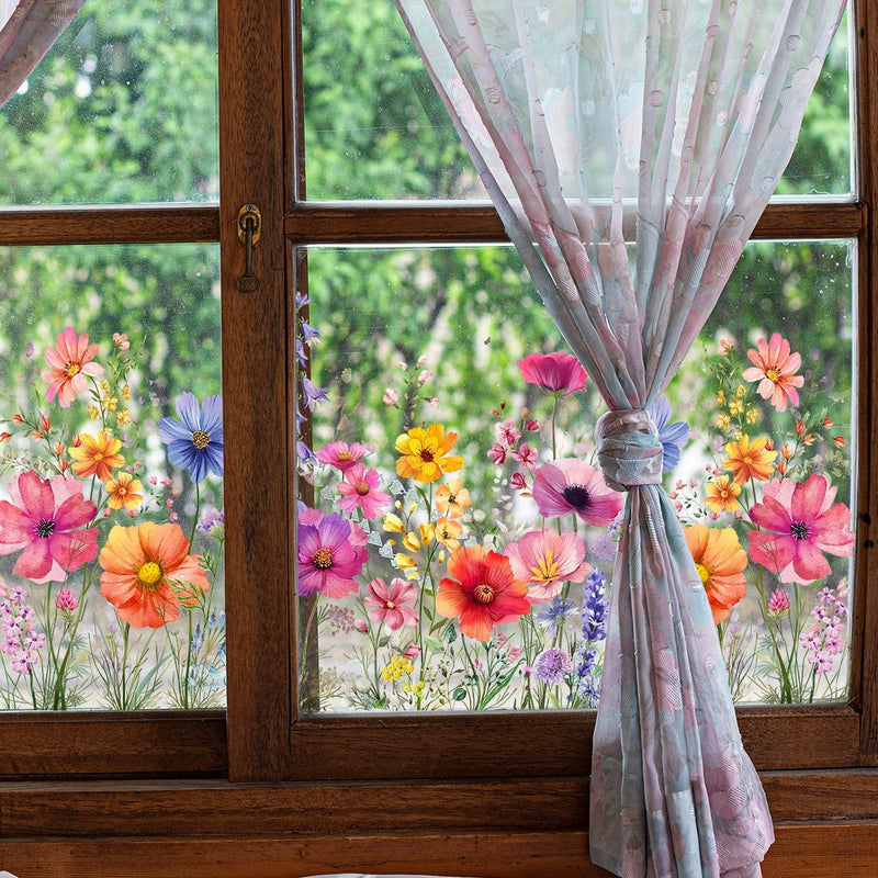 1+1 Gratis | FloraDecoratie™ Herbruikbare Raamstickers
