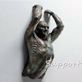 Decoratief Wandbeeld | Resin Kunstwerk | Abstracte Mensfiguren | Ophangbaar | Meerdere Maten