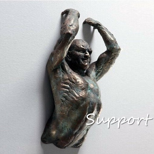 Decoratief Wandbeeld | Resin Kunstwerk | Abstracte Mensfiguren | Ophangbaar | Meerdere Maten