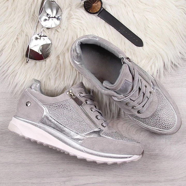 Yulia | Geavanceerde Comfort & Ondersteuning Centraal Rits Sneakers voor Vrouwen