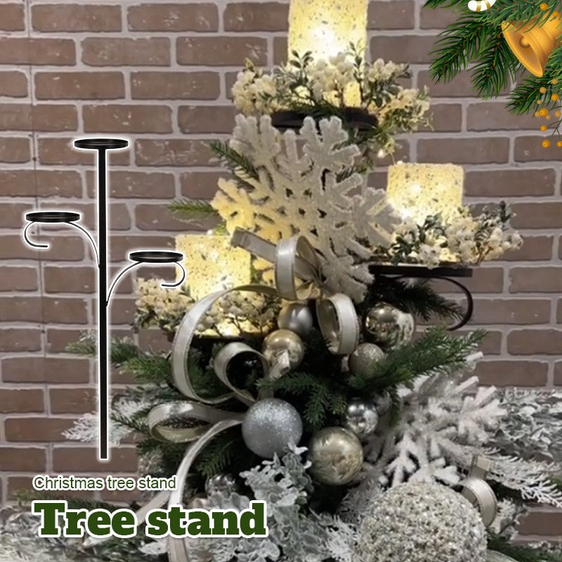 Kerstboom Topper Rek | 3-lagen |Metaal