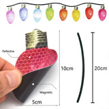 Kerst Auto Magneten | RadiantBulbs™ | Reflecterend | Set met Levendige Kleuren