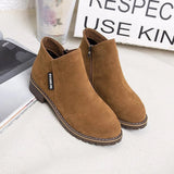 Dames Enkelboots | Dikke Zool | Hoogwaardig Kunstleer | Comfortabel