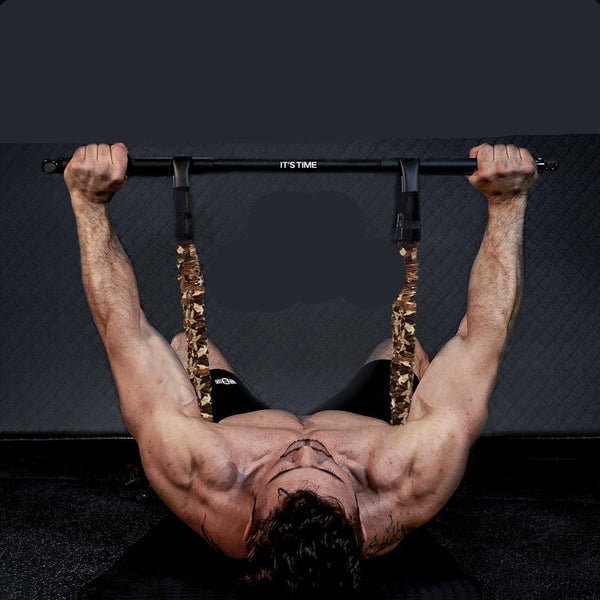 Weerstandsbanden Set | Verstelbare Weerstand tot 120KG | Inclusief Stang & Workout-boekje