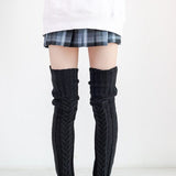 Dames Overknee Sokken | Extra Lang | Gebreide Textuur | 85cm of 105cm