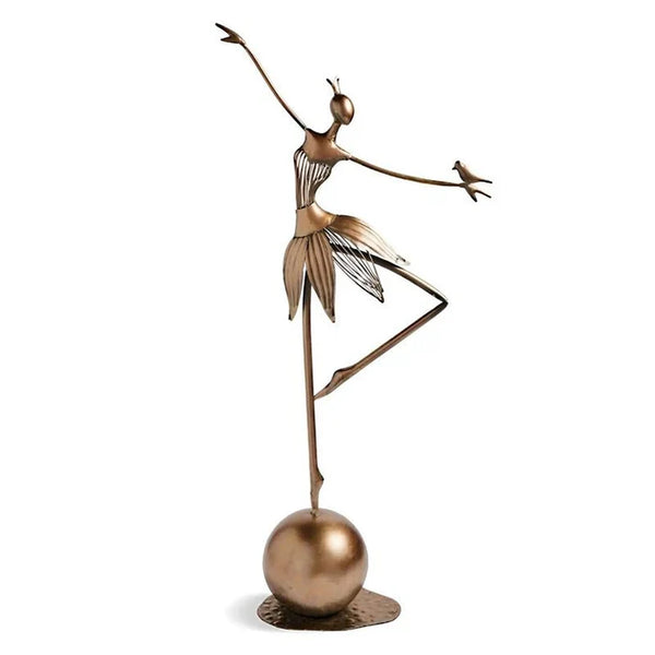 Ballerina Ornament | Sierlijk Dansend Meisje | Elegant Interieurdecoratie | Hars