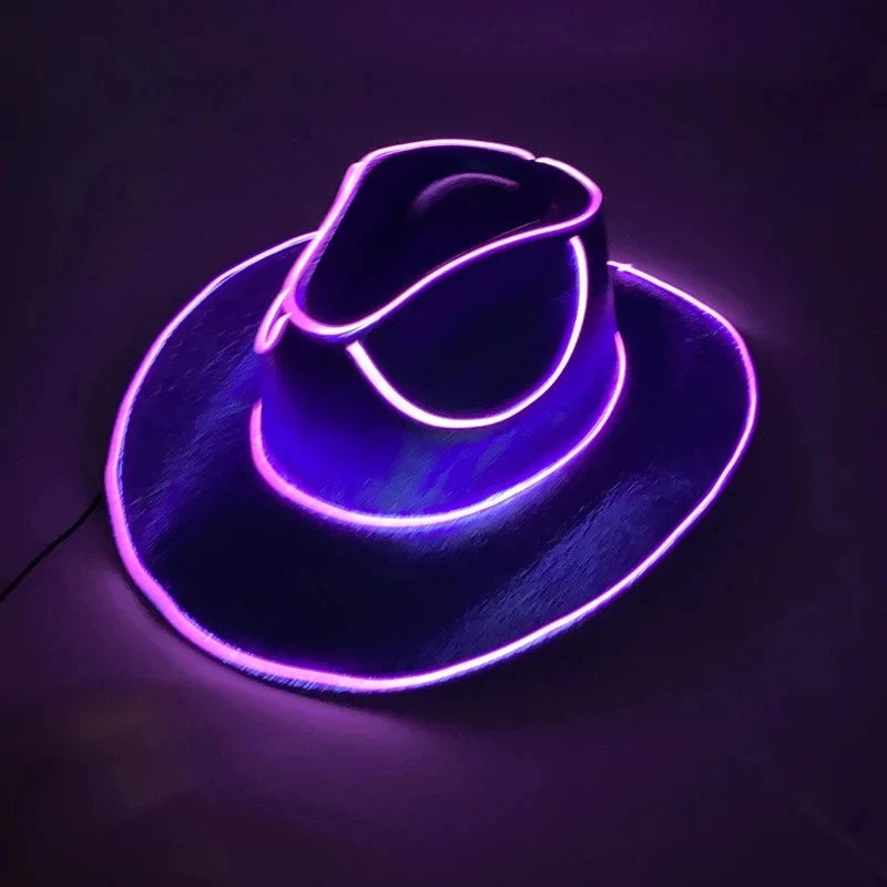 Glow in the Dark Hoed | LED Lichtgevend | Meerdere Patronen | One Size 58 cm