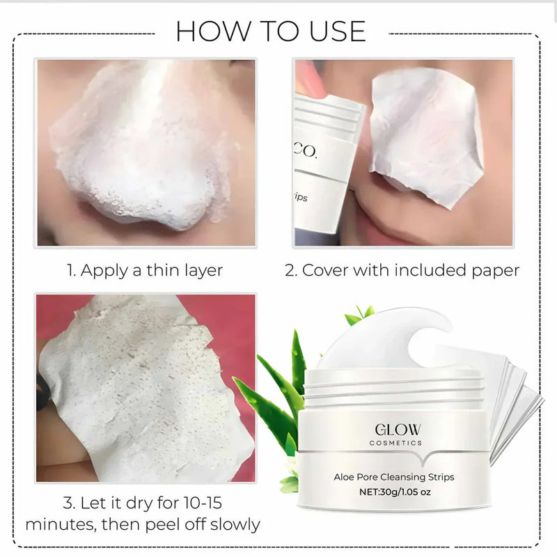 Blackhead Verwijder Pleisters | Poriën Reinigend | Met Aloe Vera & Actieve Kool