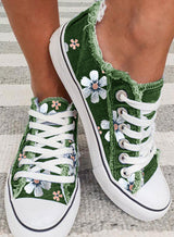 FloraWalk™ – Canvas veterschoen met bloemenprint