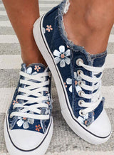 FloraWalk™ – Canvas veterschoen met bloemenprint