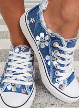 FloraWalk™ – Canvas veterschoen met bloemenprint