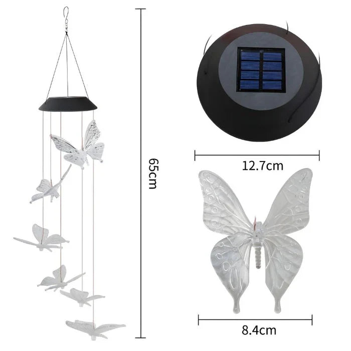 SunFlare™ Solar Vlinder Windspel