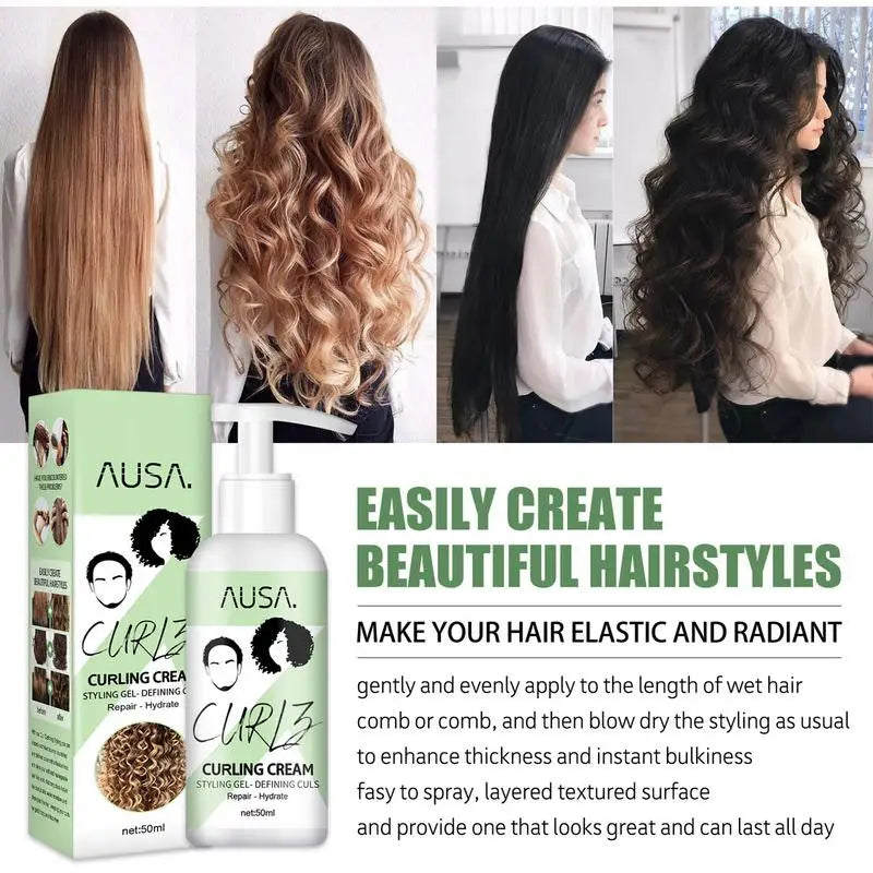 CurlLuxe Curl Cream | Gladmakend & Kruldefinitie | Direct Effect | Voedende Formule