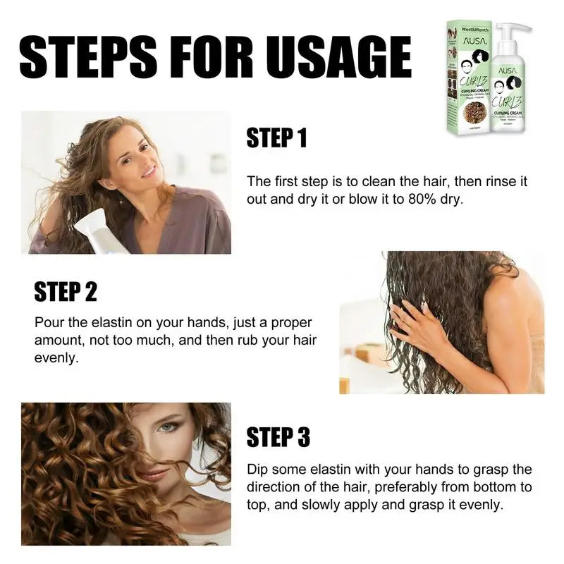 CurlLuxe Curl Cream | Gladmakend & Kruldefinitie | Direct Effect | Voedende Formule