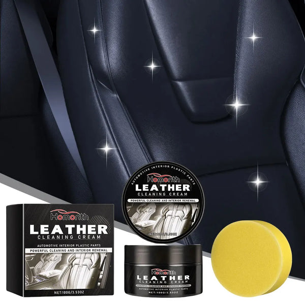 Leerherstelcrème | ZachtGlans™ | Reinigt, Herstelt & Beschermt Leer | Voor Auto-interieur, Meubels & Accessoires