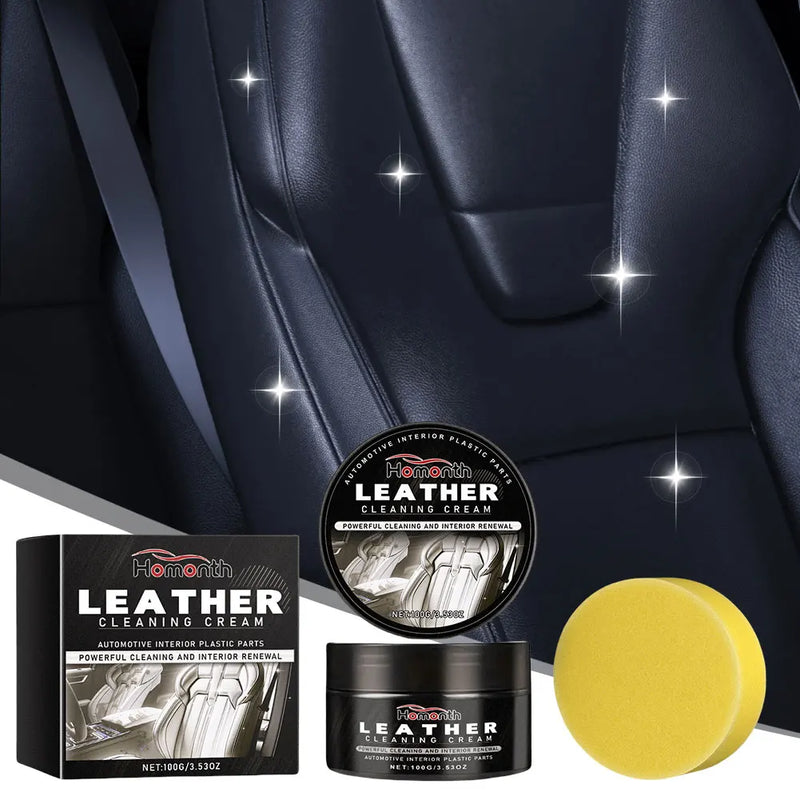 Leerherstelcrème | ZachtGlans™ | Reinigt, Herstelt & Beschermt Leer | Voor Auto-interieur, Meubels & Accessoires