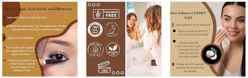 Kohl Eyeliner | Intens Gepigmenteerd | Natuurlijk & Langhoudend
