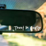 Autosticker met Geloofsboodschap | Waterbestendig Vinyl | Inspiratie voor Onderweg