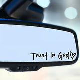 Autosticker met Geloofsboodschap | Waterbestendig Vinyl | Inspiratie voor Onderweg