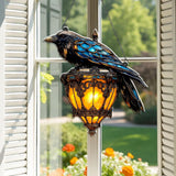 Hanglamp Raaf | Gotisch Design | Met Amberkleurig Glas & Duurzaam Metaal