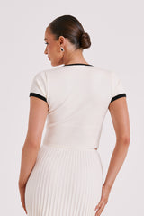 Zora™ Witte Gebreide Top