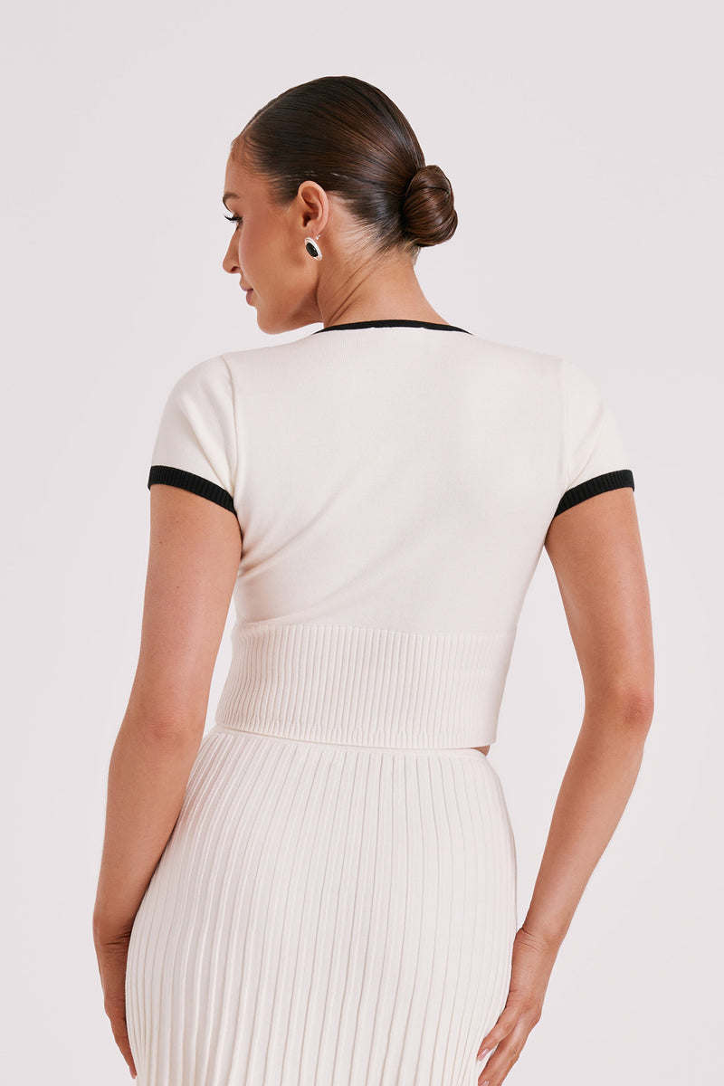 Zora™ Witte Gebreide Top