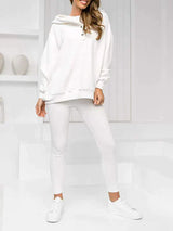 Dames 3-Delig Lounge Set | Hoodie, Vest & Broek | Zachte Stof met Ademend Weefsel