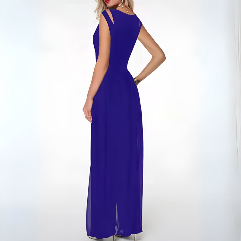 Mouwloze jumpsuit met wijde pijpen voor dames | Zomer