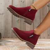 Dames Enkelboots | Dikke Zool | Hoogwaardig Kunstleer | Comfortabel