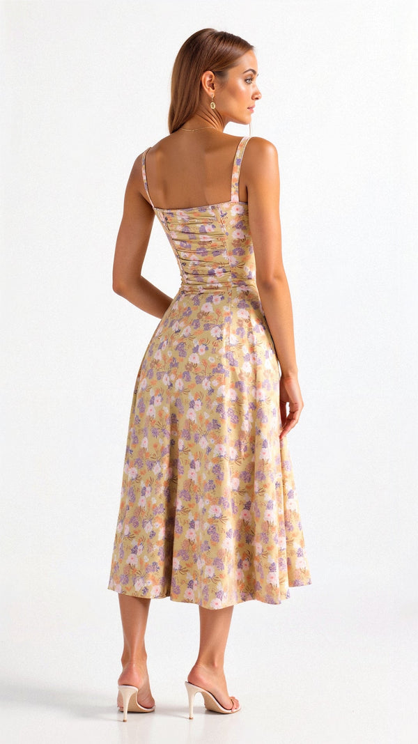 Arabella Tailliertes Damenkleid mit Schnürung und Herzausschnitt