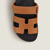 Luxevoets™ Luxus-Plateausandalen uit leder