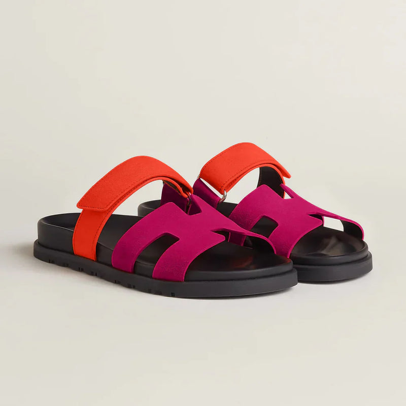 Luxevoets™ Luxus-Plateausandalen uit leder