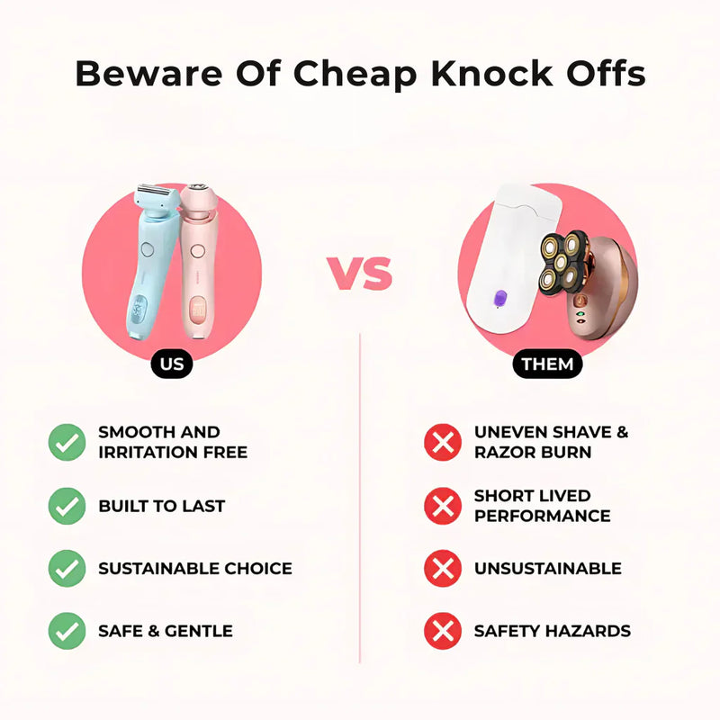 ZachtScheren | Elektrische Ladyshaver | Voor Een Zijdegladde & Irritatievrije Scheerbeurt