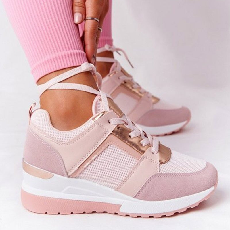 HER™️ Pastel Hoge Hakken Sleehakken Trainers