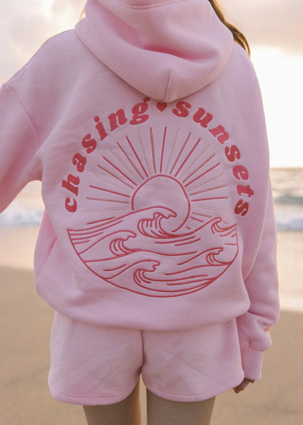 Hoodie Dames | Zachte Stof | Zonsondergang Print | Katoenmix