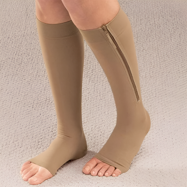 ZipSupport™ Compressiekousen Met Ritssluiting Voor Ultiem Comfort