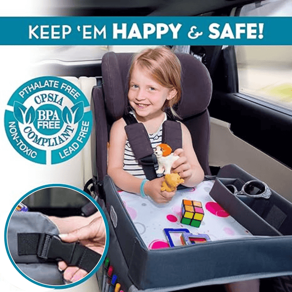 1+1 Gratis | KiddoTray™ Perfect voor Rommelvrije Autoritjes